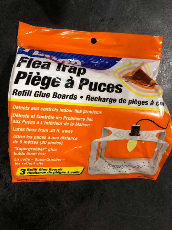 Photo 1 of TERRO T231 Flea Trap Refills - Replacement Flea Trap Glue Boards,White, 3 Count (Pack of 1)