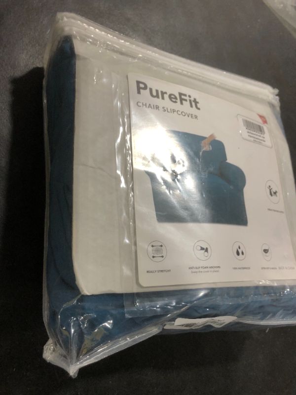 Photo 1 of PureFit 100% Dual Waterproof Couch Cover Slipcovers for Couches and Sofas - Stretch Non Slip Fleece Sofa Covers Washable, Leakproof Furniture Protector for Kids, Pets, Dog (Chair, Peacock Blue)