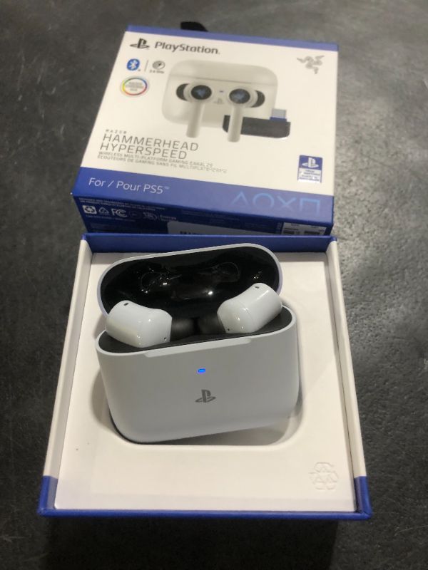 Photo 1 of Razer Hammerhead HyperSpeed Wireless Multi-Platform Gaming Earbuds for PlayStation 5 / PS5, PC, Mobile: ANC - Noise Cancelling Mic - Bluetooth 5.2 - RGB Chroma - 30 Hr Battery