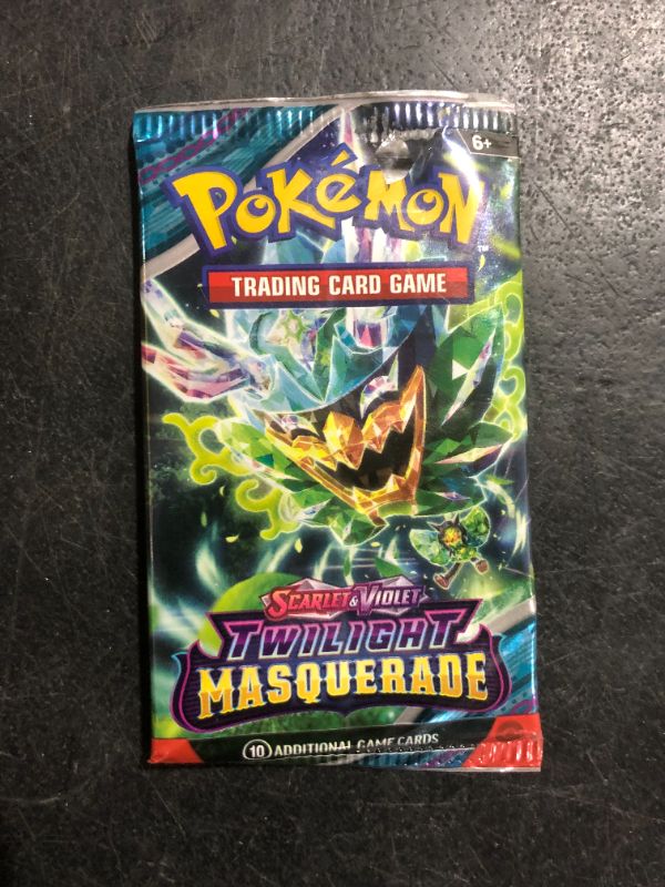 Photo 1 of POKEMON TCG: SCARLET AND VIOLET TWILIGHT MASQUERADE BOOSTER PACK (1 PACK)