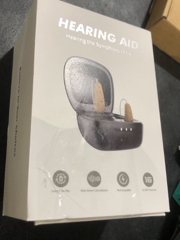 Photo 1 of Hearing Aids for Seniors Rechargeable with Noise Cancelling, Hearing Amplifier with 5 Levels of Volume Adjustmen, Simple to Operate and Hear Clear Sound