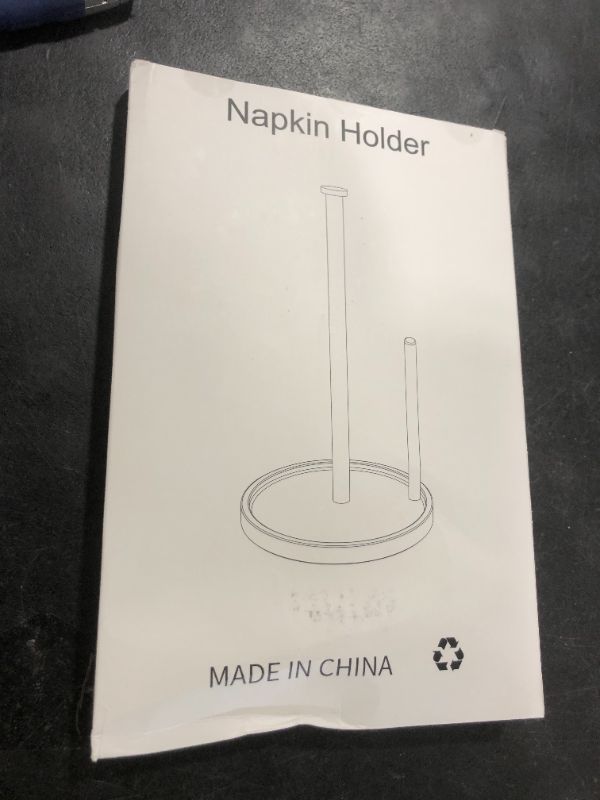 Photo 1 of Paper Towel Holder Countertop, Standing Paper Roll Holder with Anti Slip Weighted Base, Stainless Steel Freestanding Paper Towel Holder for Kitchen, Gold