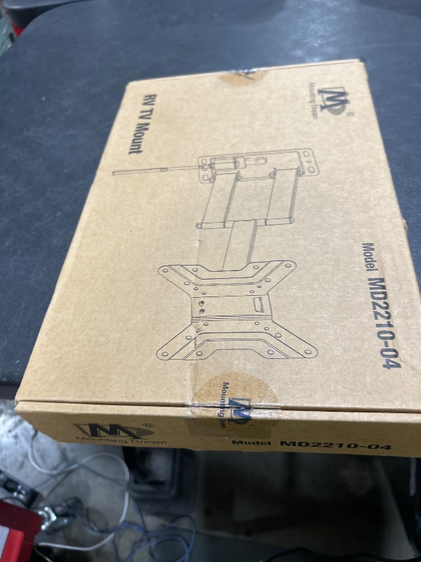 Photo 1 of Mounting Dream UL Listed Lockable RV TV Mount for Most 17-43 inch TV, RV Mount for Camper Trailer Motor Home Boat Truck, Full Motion Unique One Step Lock RV TV Wall Mount, VESA 200mm, 44 lbs, MD2210
