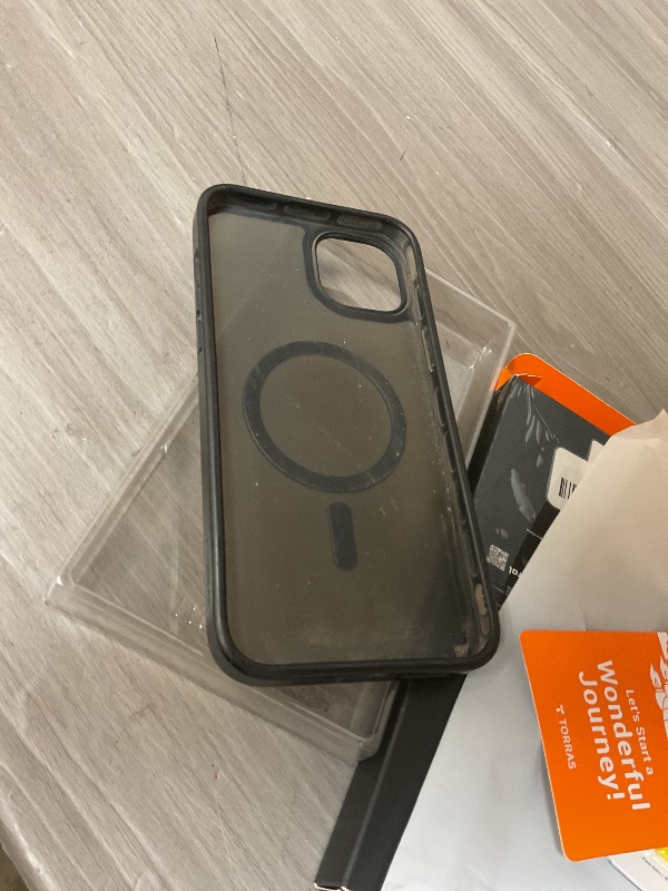 Photo 1 of TORRAS for iPhone 16 Pro Case Translucent Matte Black | Compatible with MagSafe, Military Grade Drop Protection, Stronger Magnetic, Shockproof Airbag, Camera Control, Color Button, Slim Anti-Scratch