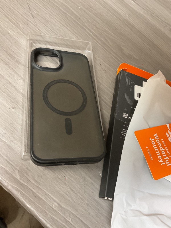 Photo 1 of TORRAS for iPhone 16 Pro Case Translucent Matte Black | Compatible with MagSafe, Military Grade Drop Protection, Stronger Magnetic, Shockproof Airbag, Camera Control, Color Button, Slim Anti-Scratch