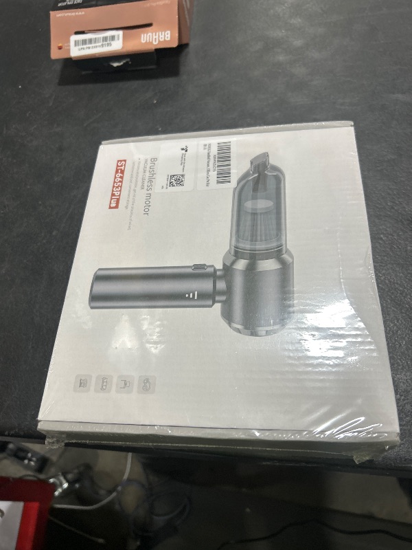 Photo 1 of Handheld Vacuum Cordless, 3 Speed 28000Pa Brushless Motor Mini Car Vacuum Portable Cordless,Suitable for Home, Kitchens, Offices, Car, Pet Hair, Gray
