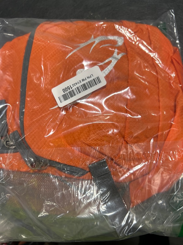 Photo 1 of FENGDONG 35L Lightweight Foldable Waterproof Packable Travel Hiking Backpack Daypack for men women Orange
