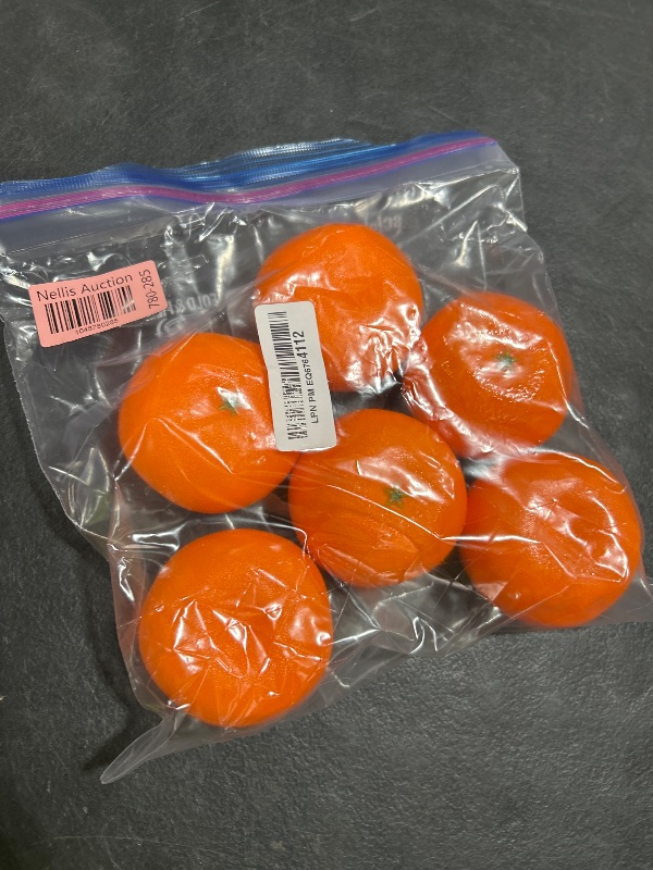 Photo 1 of Lorigun 6 Pcs Artificial Mandarin Oranges Lifelike Tangerines Fake Fruits Home Decorations Kitchen Table Display