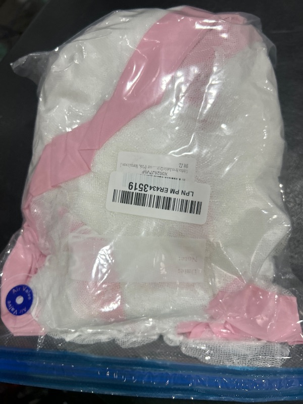 Photo 1 of CdyBox Breathable Crib Netting Bed Curtains Canopy for Kids Mosquito Net Bedroom Decor (Pink, Mosquito net)