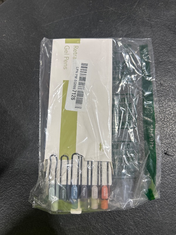Photo 1 of Mr. Pen- Retractable Gel Pens, 6 Pack, Vintage Barrels, Black Gel Pens Fine Point 0.5mm, Fast Dry, Back to School Supplies