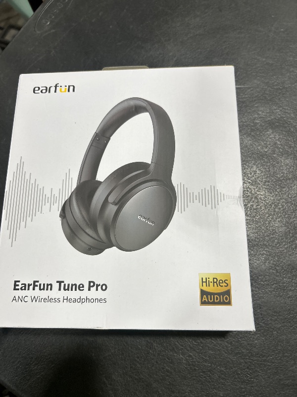 Photo 1 of EarFun Tune Pro Active Noise Canceling Headphones, Wireless Bluetooth Headphones with 5 Mics, 120H Playtime, Bluetooth 5.4, Hi-Res Audio, Multipoint Connection, Custom EQ via App, Comfortable Fit