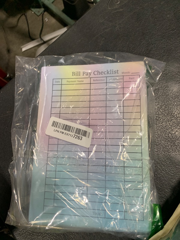 Photo 1 of 50 Pack Payment Checklist Refills 6-Hole Punched Loose Leaf Budget Planner Refill - Colorful Monthly Budget Forms Budget Planner Note Card for A5 Binder Saving Organizer Budgeting (Colorful)
