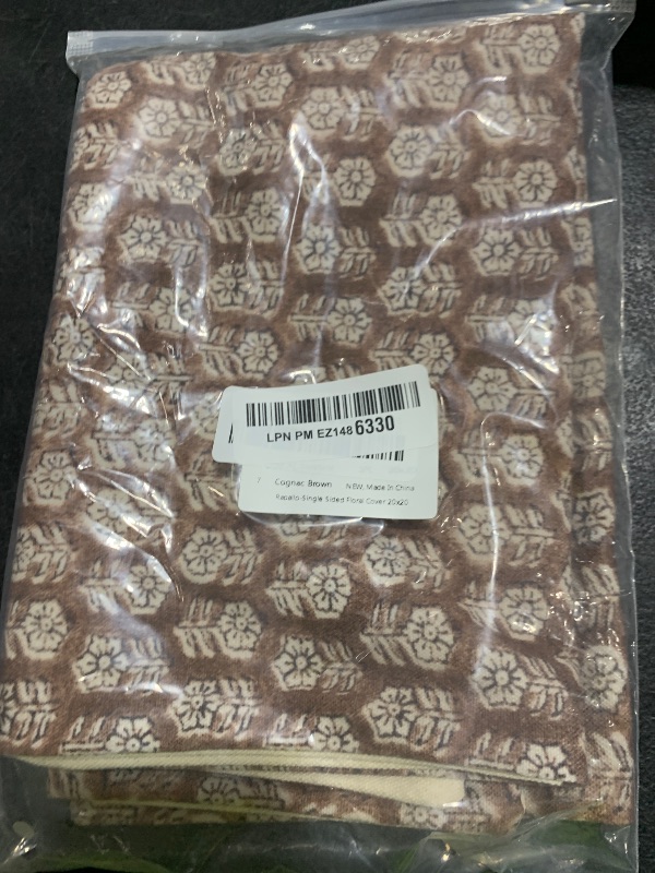 Photo 1 of DOMVITUS Pillow Covers 20x20, Floral Pillow Covers, Couch Pillows for Living Room, Decorative Farmhouse Accent Print Throw Pillow Covers, 1PC, Cognac Brown
