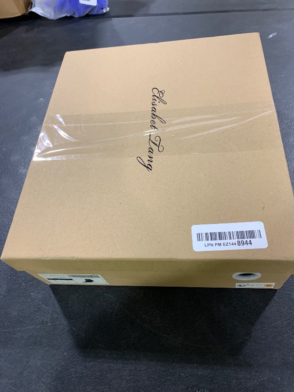 Photo 1 of Elisabet Tang Women Heeled Ankle Booties,Sexy Pointed Toe 4 inch Stiletto High Heel Fashion Ankle & Booties with Side Zipper High Heel Boots Dress Evening Party Boots Shoes Black Size 9