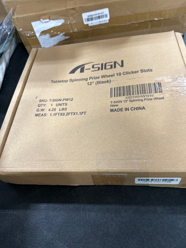 Photo 1 of T-SIGN 12 Inch Heavy Duty Spinning Prize - 10 Slots Color Tabletop Roulette Spinner Wheel of Fortune - Spin The Wheel with Dry Erase Marker and Eraser Win The Fortune Spin Game for Trade Show