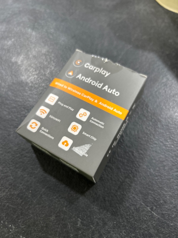 Photo 1 of Wireless CarPlay Adapter for iPhone, Mini USB Design for Cars with Wired CarPlay, Fast Connection,5.8GHz WiFi,No Delay, Compatible with iOS 10+ & iPhone 6+, USB/Type C,Plug and Play (Black)