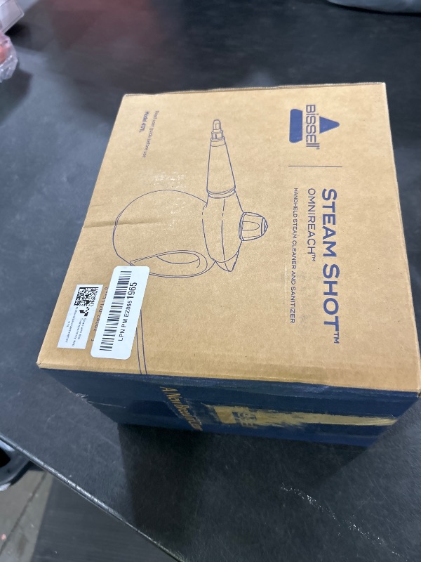 Photo 1 of BISSELL® Steam Shot™ OmniReach handheld portable steam cleaner for tile, grout, windows, bathrooms, kitchens, fabric steaming tool, includes 10 tools