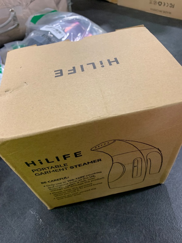 Photo 1 of HiLIFE Steamer for Clothes, Portable Handheld Design, 240ml Big Capacity, 700W, Strong Penetrating Steam, Removes Wrinkle, for Home, Office(ONLY FOR 120V) (Blue)