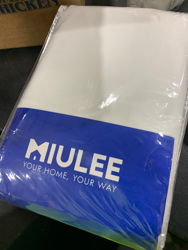 Photo 1 of MIULEE Elegant Velvet Curtains Pure White Grommet Curtains Thermal Insulated Soundproof Room Darkening Blackout Curtains/Drapes for Girls & Ladys Living Room/Bedroom Decor 52 x 96 Inch 2 Panels