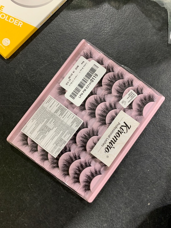 Photo 1 of Lashes Wispy Faux Mink Lashes False Eyelashes 16mm(0.63inch) Eye Lashes 6D Volume Fake Lashes pack by Kiromiro 14 Pairs