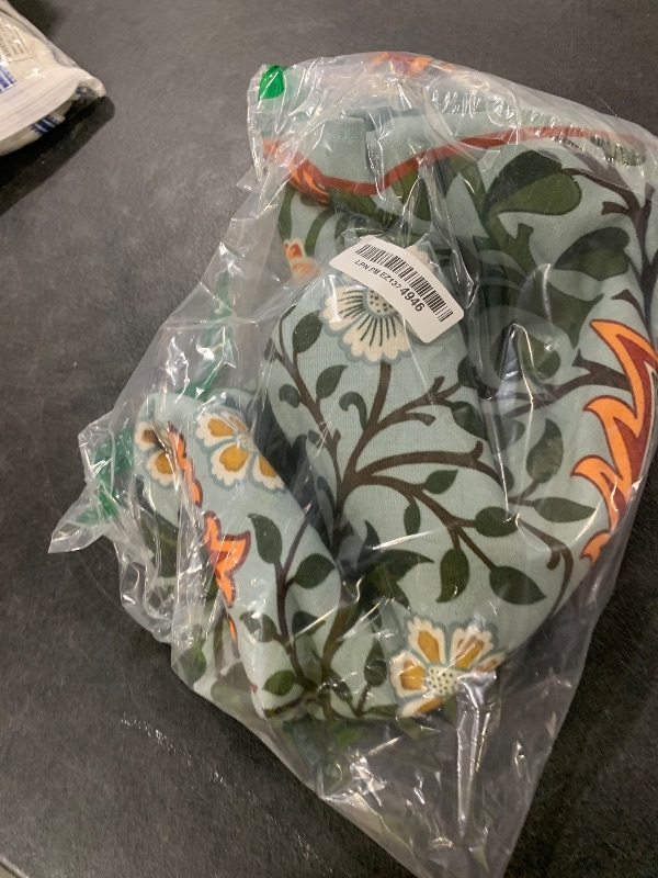 Photo 1 of ISAENNE French Tablecloth for Round Tables,Linen Table Cloth with Colorful Flowers Pattern,Heavy Durable Table Cover for Dining Thanksgiving Kitchen Decor Party Christmas,Diameter 67"