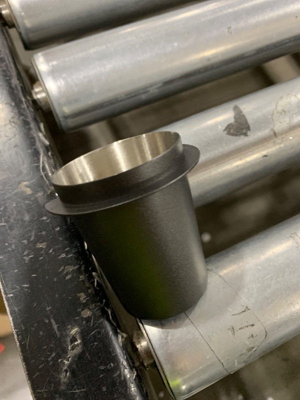 Photo 1 of Coffee Dosing Cup, Stainless Steel Coffee Dosing Cup Powder Feeder Part for 58mm Espresso Machine DIY Tools Special Accessories for Coffee Machine Removable Accessories for Coffee Machine(Black)