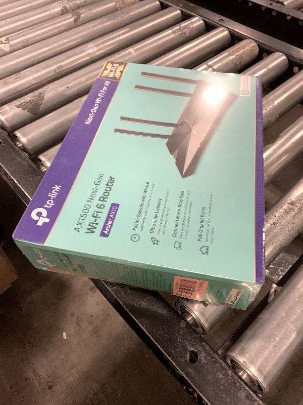 Photo 1 of TP-Link Smart WiFi 6 Router (Archer AX10) – 4 Gigabit LAN Ports, Dual Band 802.11AX Router, Beamforming, OFDMA, MU-MIMO, Parental Controls, Dual-Core 900MHz Processor, Works with Alexa