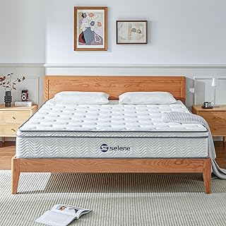 Photo 1 of Queen Mattresses, 10 Inch Mattress Queen Size with Pocket Spring and Memory Foam for Pressure Relief, Motion Isolation, Edge Support, Medium Firm Mattress in a Box, CertiPUR-US, White