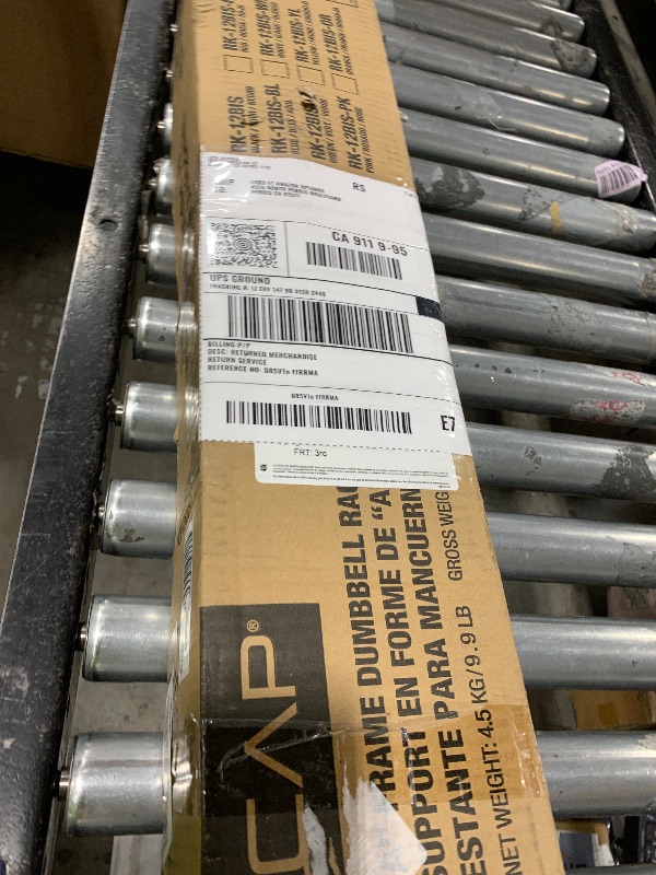 Photo 1 of CAP Barbell 150 LB Coated 12-Sided Dumbbell Weight Set with Vertical Rack