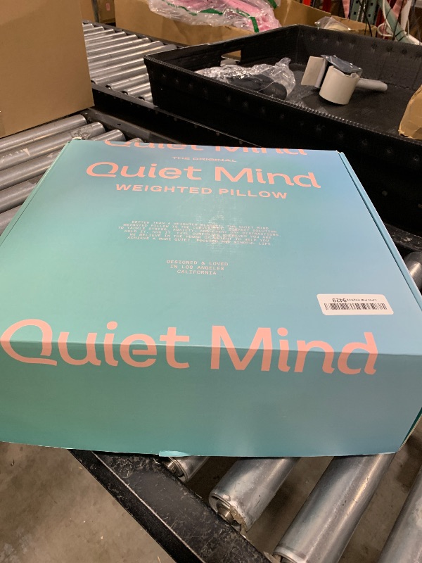 Photo 1 of Quiet Mind Weighted Pillow for Adults 9 Lbs - Get Better Sleep - Sustainably Made and Chemical Free - Machine Washable (Medium, Cashew)