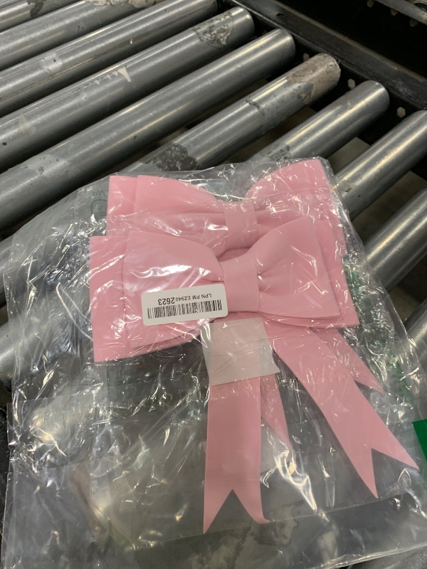 Photo 1 of Oversized Pink Bow Birthday Cake Toppers for Women EVA Foam Bowknot Cake Decorations Princess Cake Topper Wedding Cake Toppers Cake Decorating Kit Pink Bows Cake Decor Girl Baby Shower Party Supplies