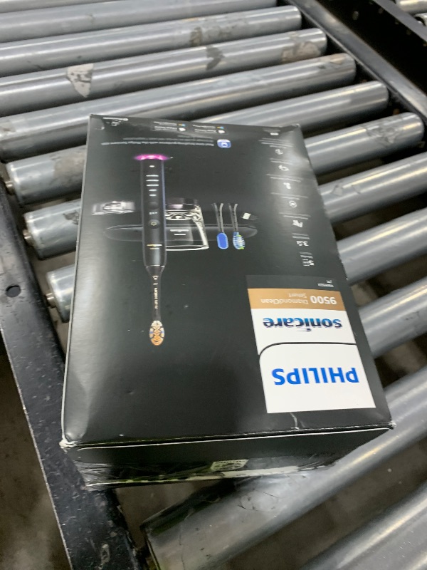 Photo 1 of Philips Sonicare DiamondClean Smart 9500 Electric Toothbrush, Sonic Toothbrush with App, Pressure Sensor, Brush Head Detection, 5 Brushing Modes and 3 Intensity Levels, Black, Model HX9923/11