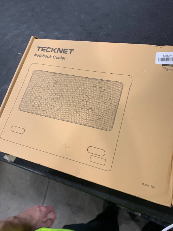 Photo 1 of TECKNET Laptop Cooling Pad, 12"-15.6" Laptop Cooler, Gaming Laptop Cooling Stand, Wind Speed Adjustable, 2 USB Powered Laptop Fan Cooling Pad for Laptop Within 16 Inch (Blue)