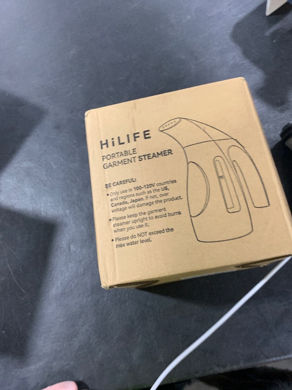 Photo 1 of HiLIFE Steamer for Clothes, Portable Handheld Design, 240ml Big Capacity, 700W, Strong Penetrating Steam, Removes Wrinkle, for Home, Office(ONLY FOR 120V)