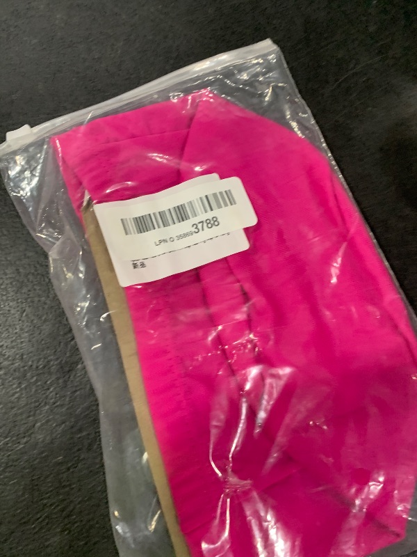 Photo 1 of 2 pcs Rose Red Cloth Swim Caps for Women, Fabric Durable Non-Waterproof Elastic Swimming Pool Cap Bathing Cap for Long Hair