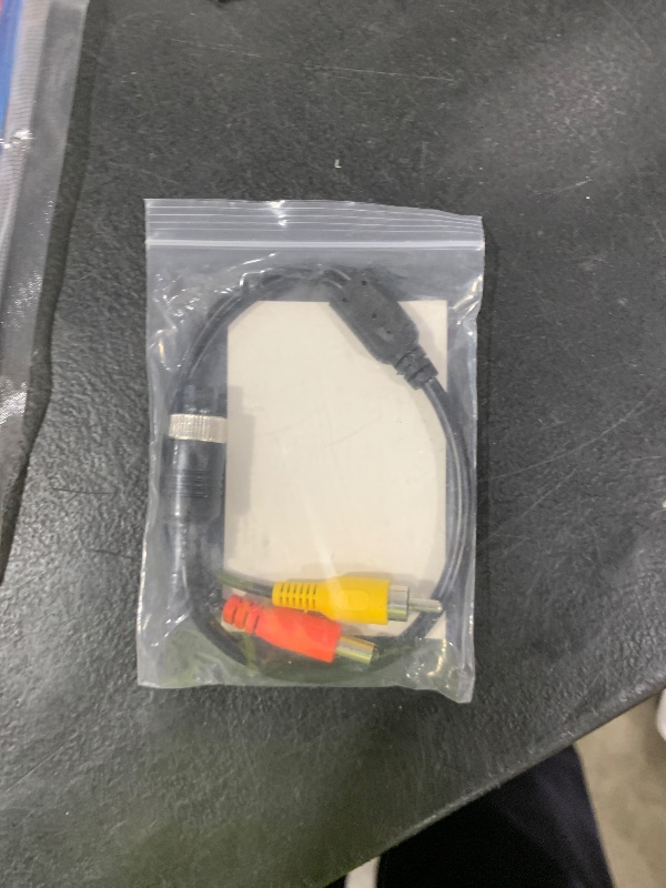 Photo 1 of 4 Pin Female to RCA Male Adapter DGZZI 20cm/7.87" M12 4 Pin Female Aviation Head to RCA Male and DC Male Connector Cable for Car Camera