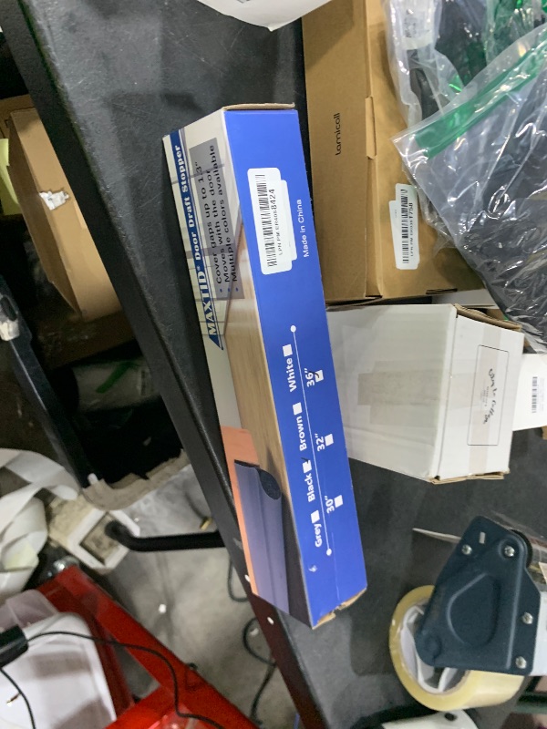 Photo 1 of MAXTID Door Draft Stopper 36 Inch Black Adjustable Door Draft Blocker Front Door Draft Guard for Bottom of Doors Weather Stripping Door Seal Strip