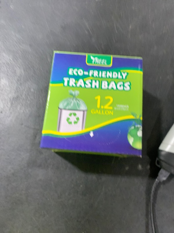 Photo 1 of 1.2 Gallon Small Trash bags: Small Trash bags Mini Bathroom Garbage Bags Fit 4.5 Liter Trash-Can-Liners for Bathroom Kitchen Office (150 Counts, Green)