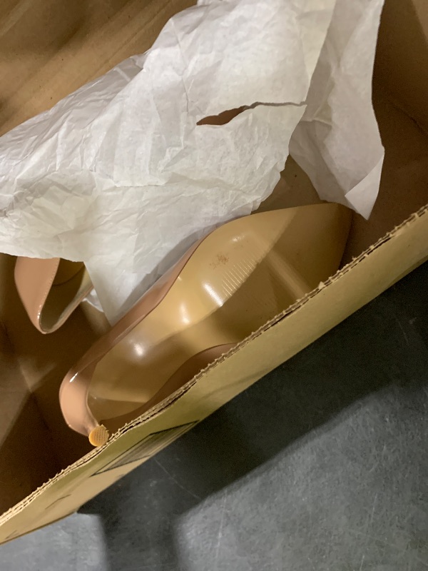 Photo 1 of JOY IN LOVE Women's Pumps Shoes 3.5" High Heels Pointy Toe Stiletto Pumps Nude 7.5US