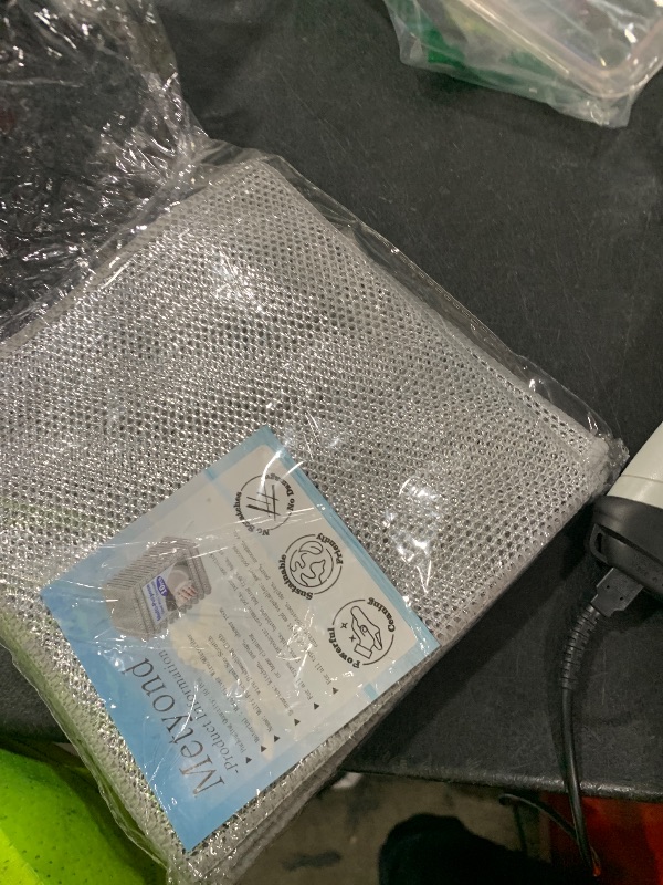 Photo 1 of 10 Pcs Multipurpose Wire Dishwashing Rag, 7.87" x 7.87" Non Scratch Wire Dishcloth, Double-Layer Steel Wool Wire Dishwashing Cloth Reusable Wire Cleaning Cloth for Cookware, Sinks, Dishes, Stove Tops