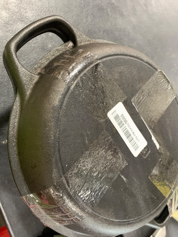 Photo 1 of EDGING CASTING 2-in-1 Pre-Seasoned Cast Iron Dutch Oven Pot with Skillet Lid Cooking Pan, Cast Iron Skillet Cookware Pan Set with Dual Handles Indoor Outdoor for Bread, Frying, Baking, Camping, BBQ, 5QT