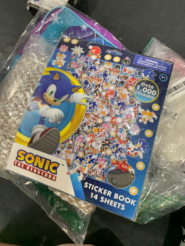 Photo 1 of Sonic Sticker Book Set - 14 Sheets, 1200+ Puffy Stickers