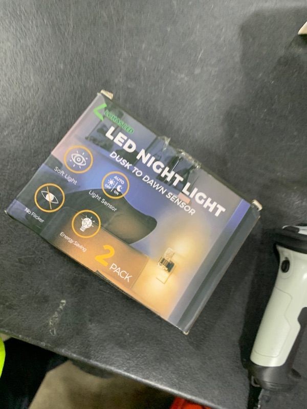 Photo 1 of L LOHAS LED Night Light,Dimmable Night Lights Plug into Wall, 2 Pack Acrylic Nightlight with 0-100 LM Adjustable Brightness, 3000K Plug in Night Light with Dusk to Dawn Sensor, for Bathroom Hallway