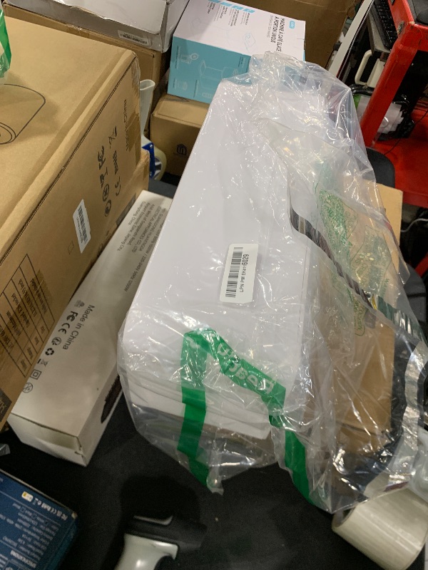 Photo 1 of Cable Management Box White, 2Pack Cord Organizer Box - Extra Large and Medium Size, Cord Hider Box to Conceal Power Strips on Desk or Floor, Made from Electrically Safe ABS Material