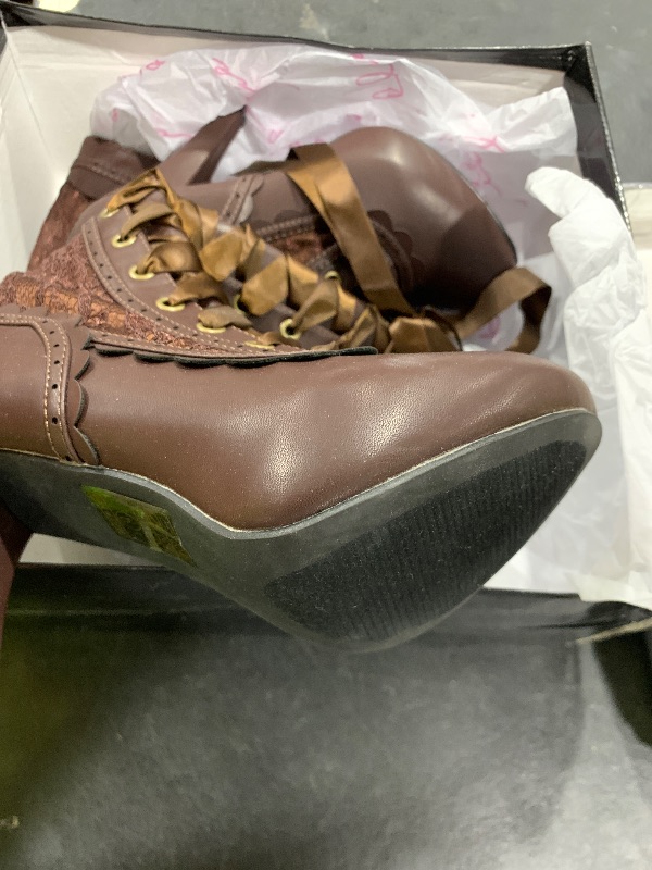 Photo 1 of Ellie Shoes Women's 414-Mary Boot, Brown, 6 M US