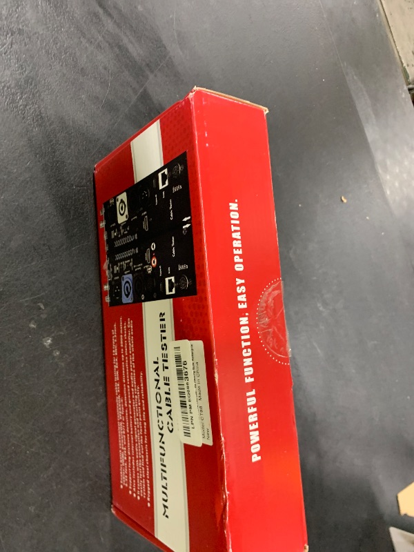 Photo 1 of MFL. Detachable Advanced Cable Tester Line Audio Cable Checker and Finder 10-Way Switch Wire Tracker with LED Indicators, Separate Working Mode, Rectangular