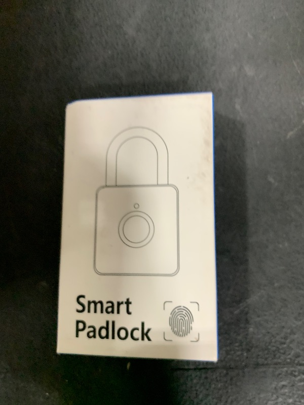 Photo 1 of Fingerprint Padlock, Pothunder Smart Padlock, Locker Lock, Fingerprint Lock with APP Unlock, USB Rechargeable, Suitable for Gym Locker, Door(Black)