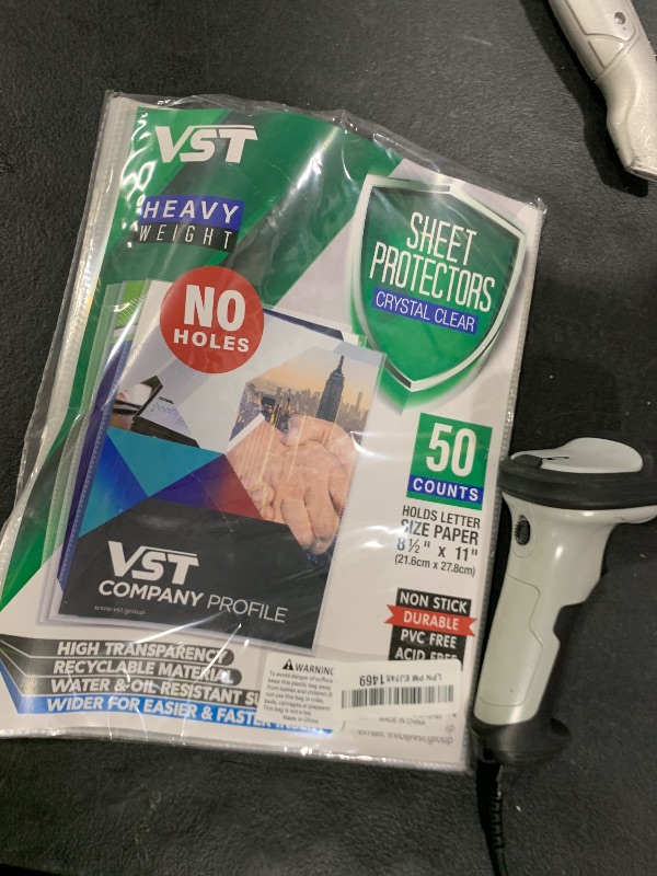 Photo 1 of VST Clear Sheet Protectors No Holes 8.5 x 11 in Crystal Clear Page Protectors Heavy Duty Plastic Sleeves, Page Sleeves, Top Loading Paper Protector Acid Free, Letter Size, Dry Erase Pocket