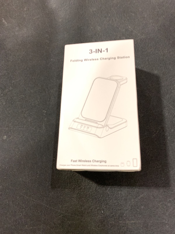 Photo 1 of Wireless Charger for Samsung, RAUGEE Foldable 3 in 1 Fast Wireless Charging Station for Samsung Galaxy S25 Ultra/S24/24 Ultra/S23 Ultra/S23+/S22/Z Fold/Flip Stand for Galaxy Watch Ultra/7/6/5/4/3