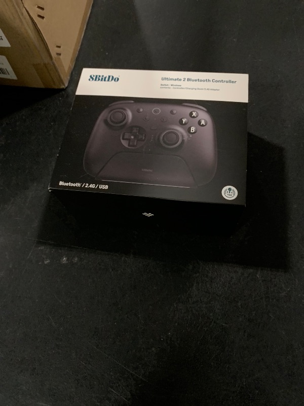 Photo 1 of 8Bitdo Ultimate 2 Bluetooth Controller for Switch/Switch 2 & Windows PC, Switch Pro Controller with TMR Joysticks, Switchable Hall Effect/Tactile Triggers, Vibration and Motion Control - Black